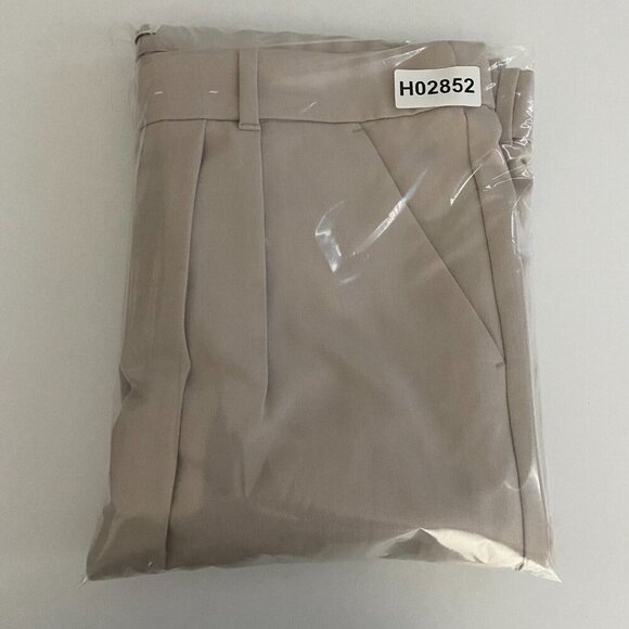 Abercrombie & Fitch Pleated Wide Leg Dress Pants Womens 34 / 18L Beige - Picture 10 of 10